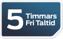 5 timmar fritt